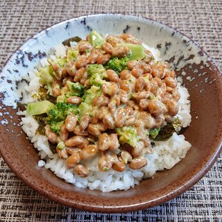 ブロッコリー納豆ご飯